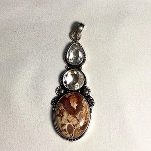 Mexican Bird Eye Jasper Pendant